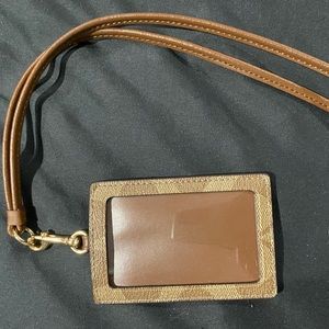 Coach lanyard/ wallet